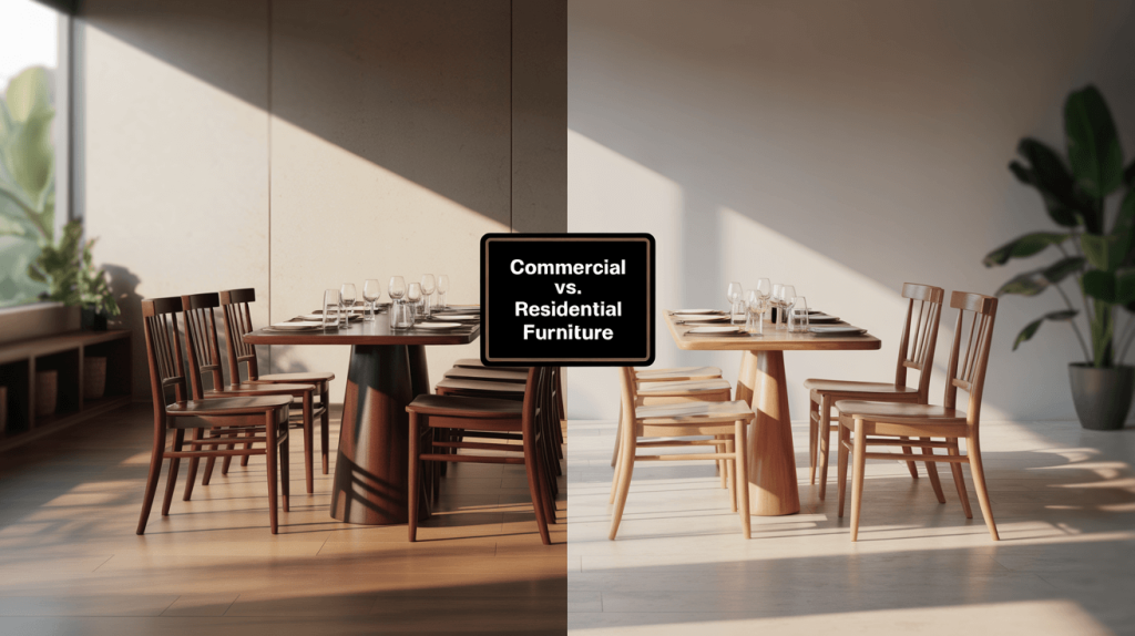 Commercial vs. Residential Furniture Why Restaurant Furniture Matters