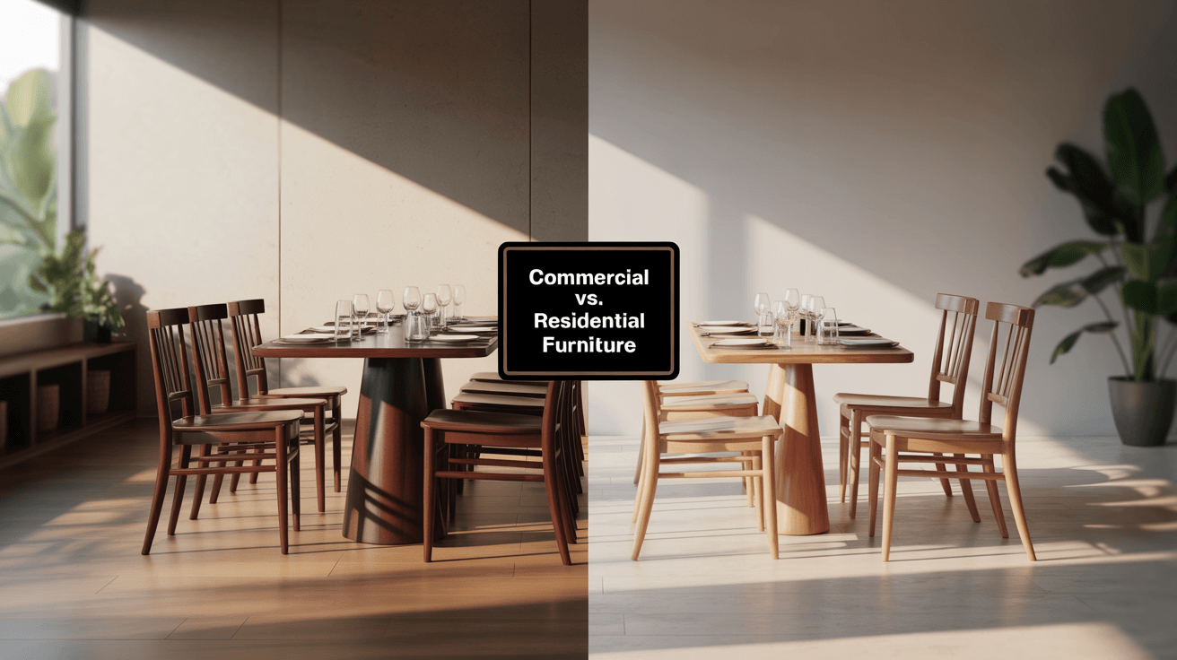 Commercial vs. Residential Furniture Why Restaurant Furniture Matters