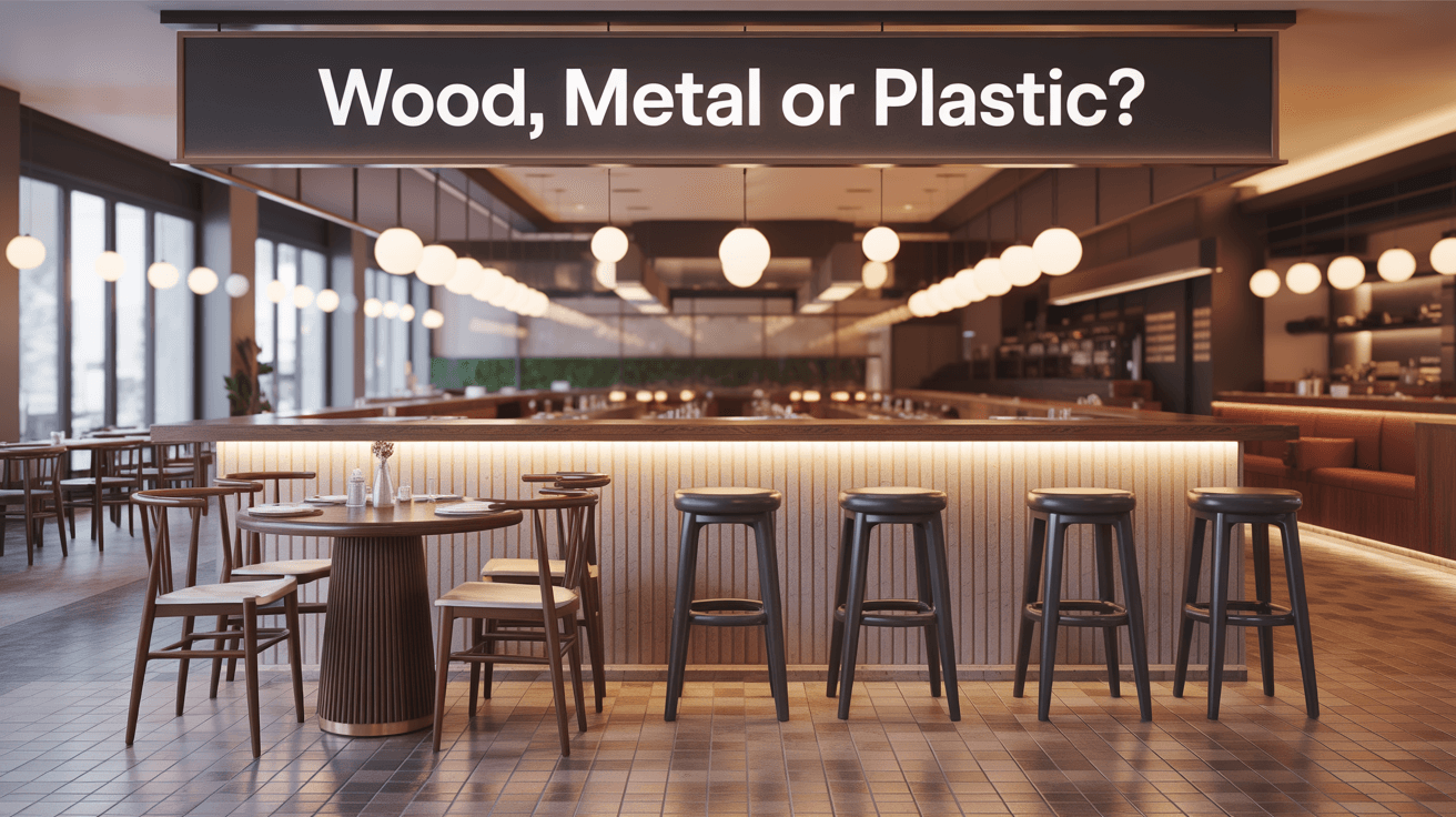 Wood, Metal or Plastic How to Pick the Right Material for Restaurant Furniture
